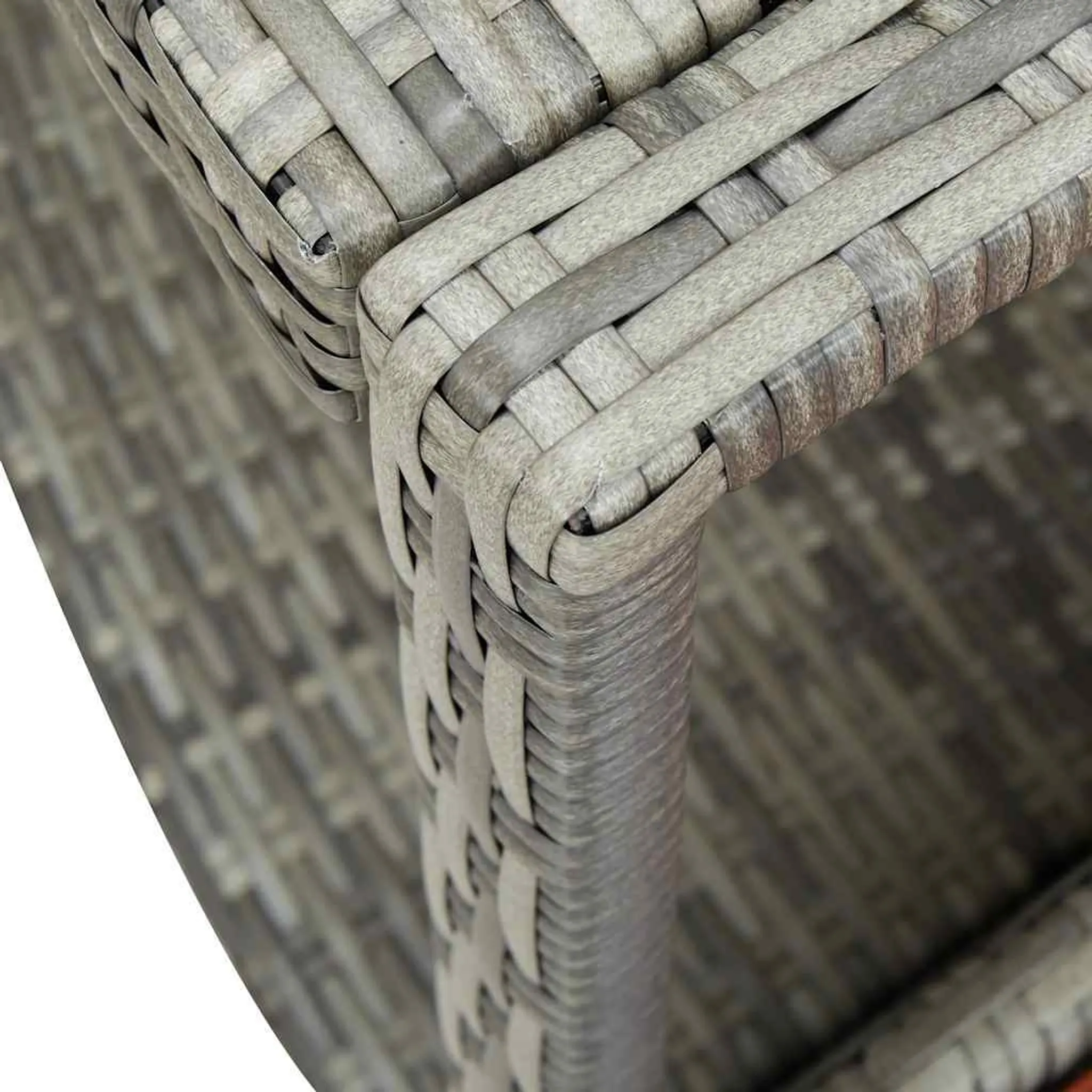 vidaXL Whirlpool-Umrandung Grau Poly Rattan – Bild 7
