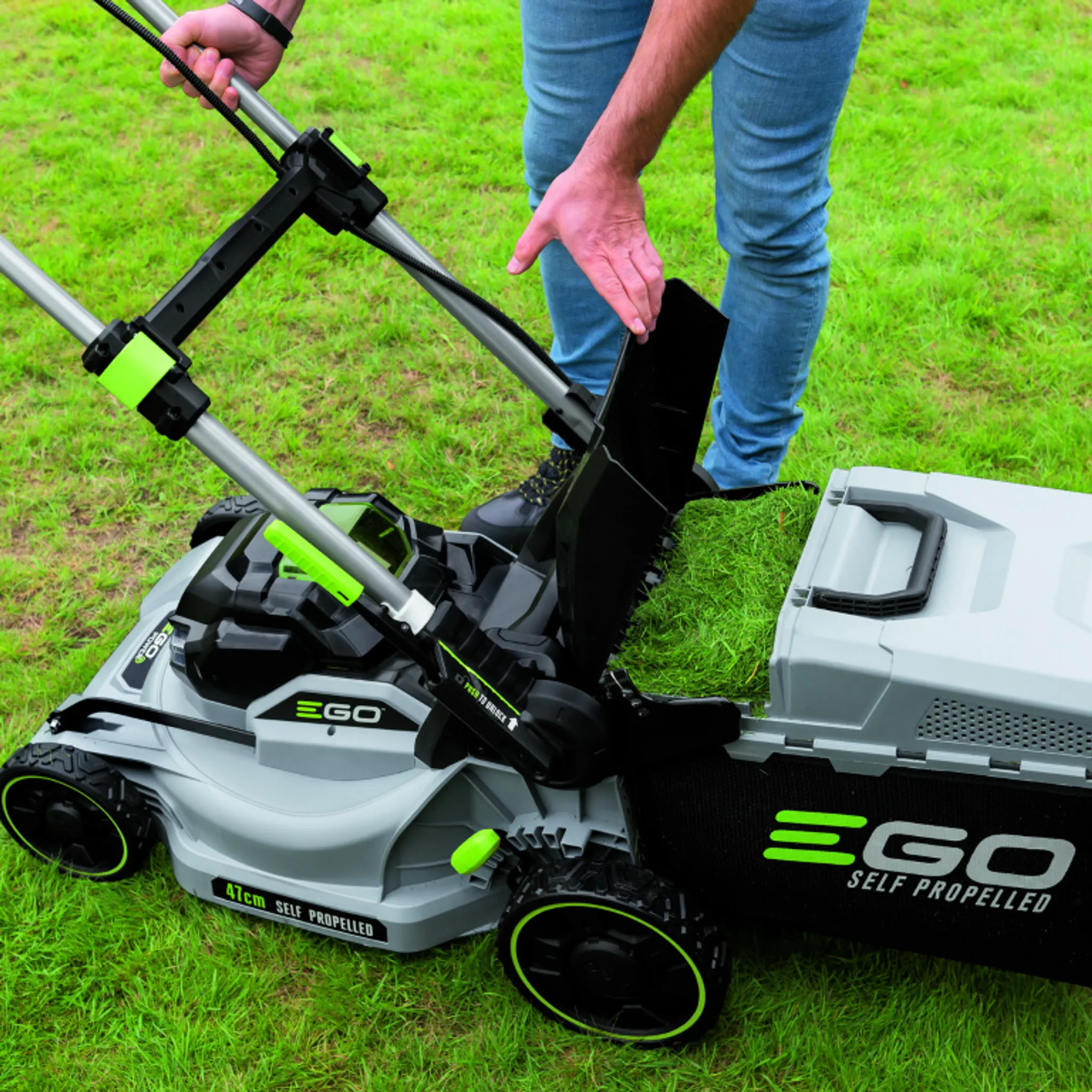 EGO Power Akku Rasenmäher LM1903E-SP inkl. Akku und Ladegerät - 47cm Schnittbreite & Radantrieb – Bild 6