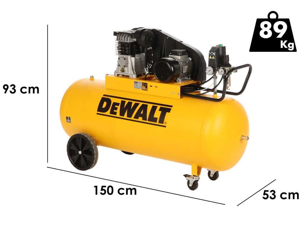 DeWalt DXCMB3T200HE - Dreiphasiger elektrischer Riemenkompressor - Motor 3 PS – 200 lt