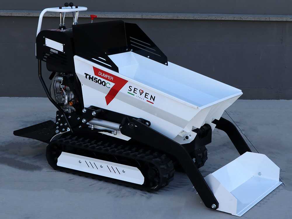 Diesel-Raupendumper Seven Italy TH500C L70-E - Hydraulische-Dumper-Mulde 500 kg mit Ladeschaufel – Bild 4