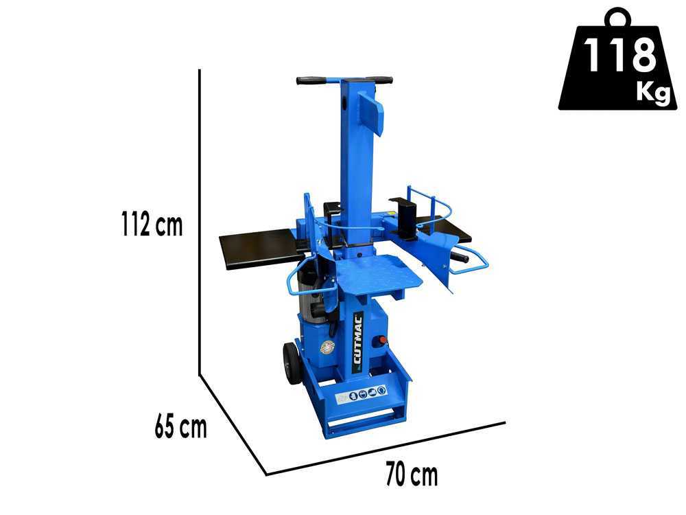 Docma SVG700 - 220 PLUS - Elektrischer Holzspalter - senkrecht