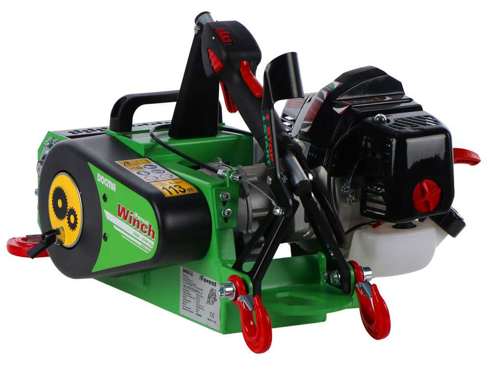 Docma VF150 Automatic - Forstseilwinde - Motor Solo HP50E-A - Seil Ø 6mm 60m – Bild 3