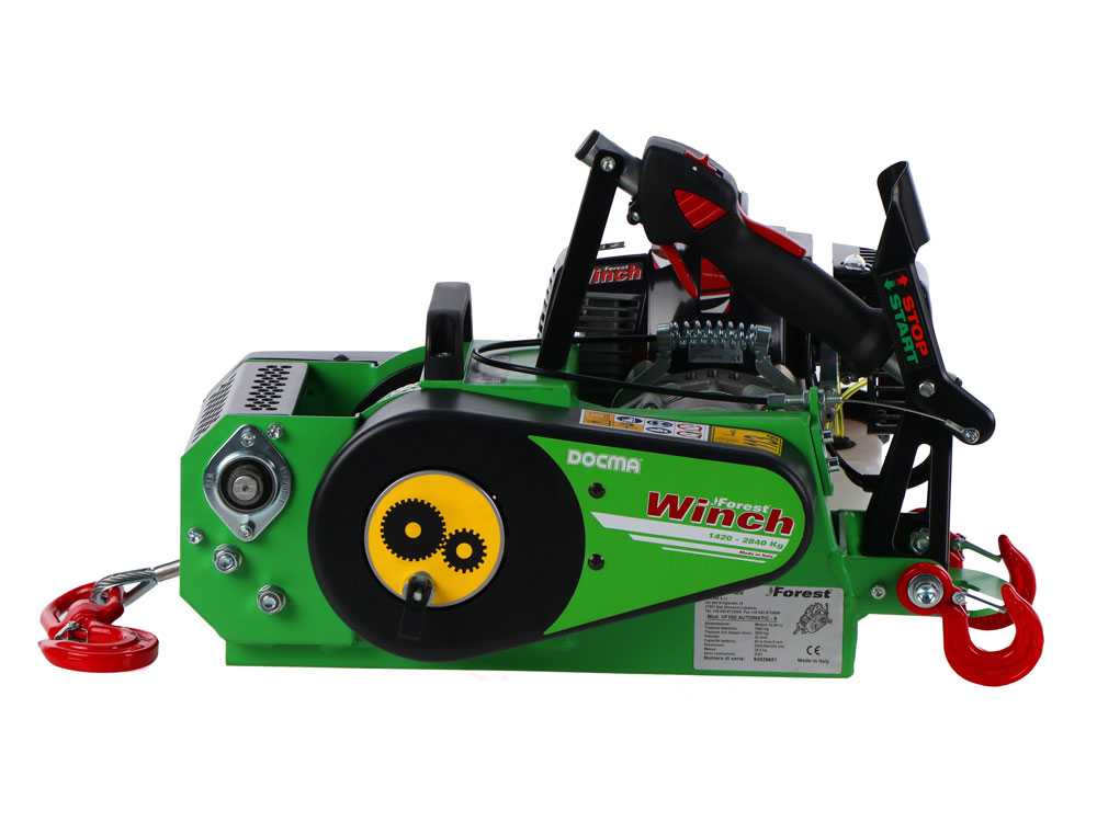 Docma VF150 Automatic - Forstseilwinde - Motor Solo HP50E-A - Seil Ø 6mm 60m – Bild 4