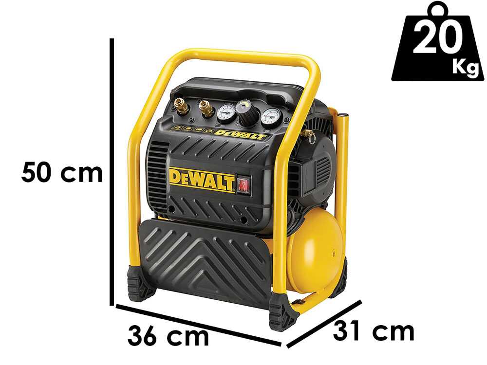 Druckluftkompressor DEWALT DPC10QTC-QS  - Kompakt, mobil, elektrisch - 10-Liter-Tank - 1,5-PS-Motor