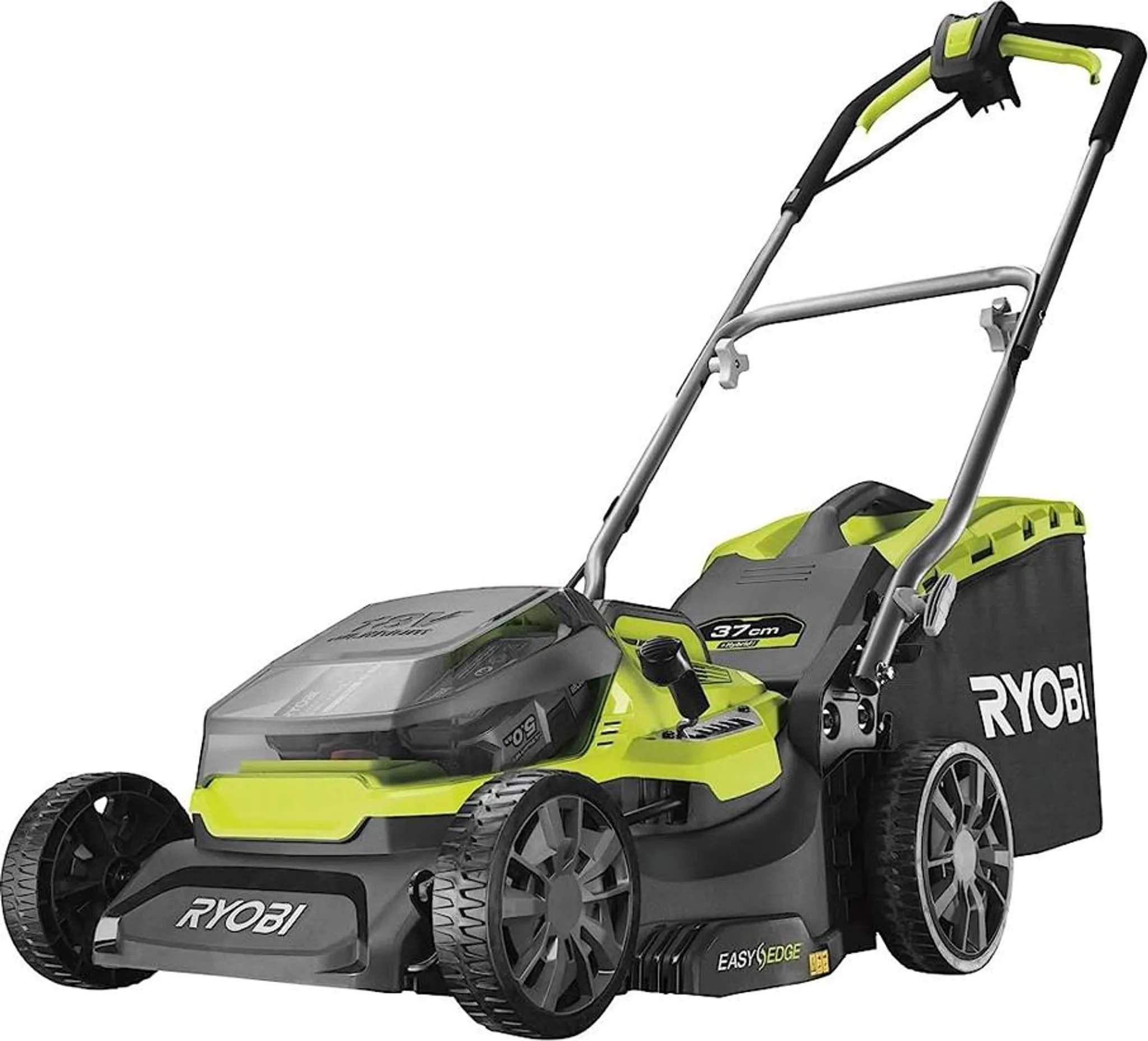 RYOBI Hybrid-Rasenmäher RY18LMH37A-225 18V 2,5Ah, Akku-Rasenmäher, Akku-Mulcher, 37 cm Schnittbreite – Bild 7