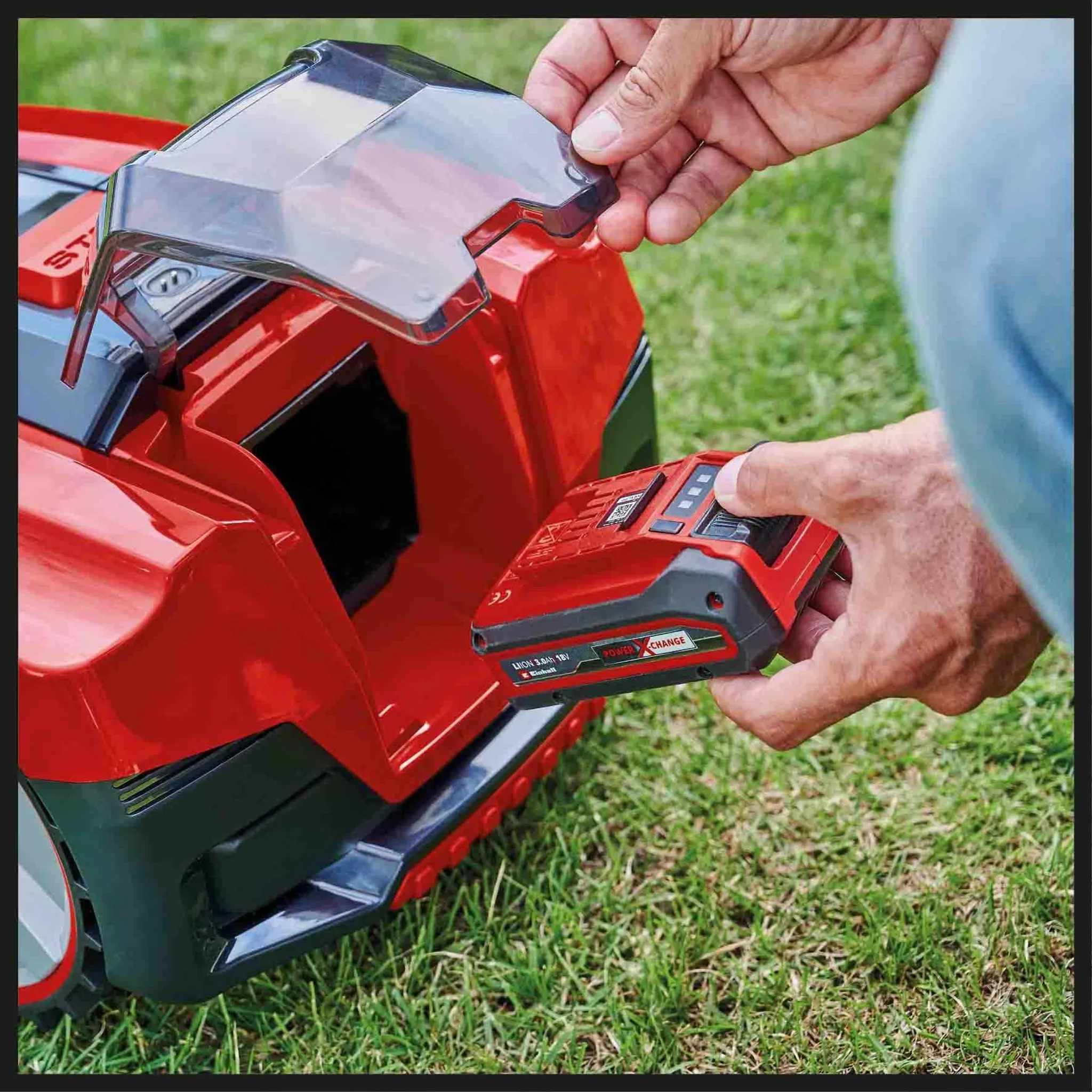 Einhell Mähroboter FREELEXO 550 18V 3 Ah Power X-Change Akku Ladegerät Installations-Kit für 550 m² 3413965 – Bild 3