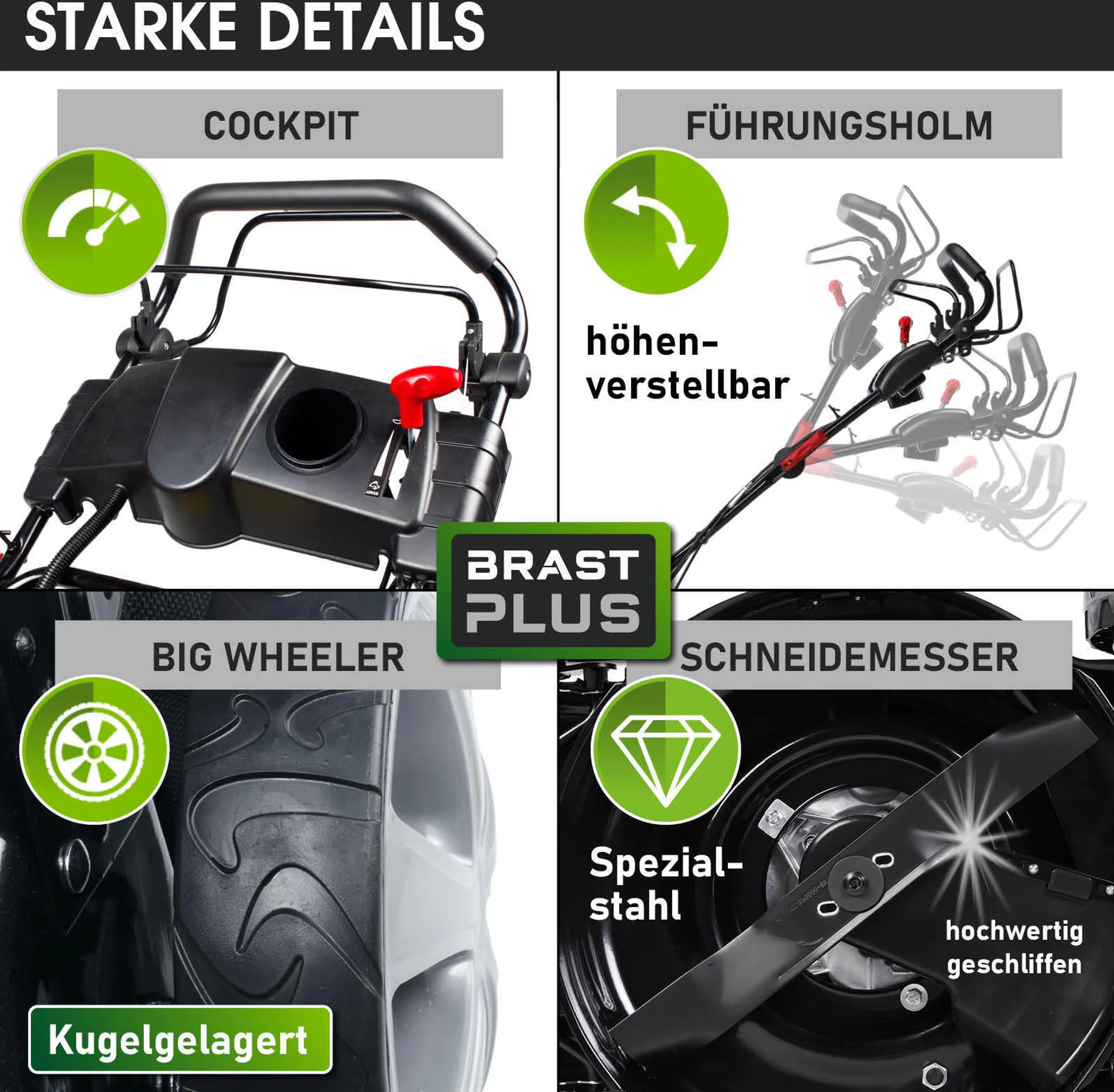 BRAST Benzin Rasenmäher 18170 ESTART – Bild 6