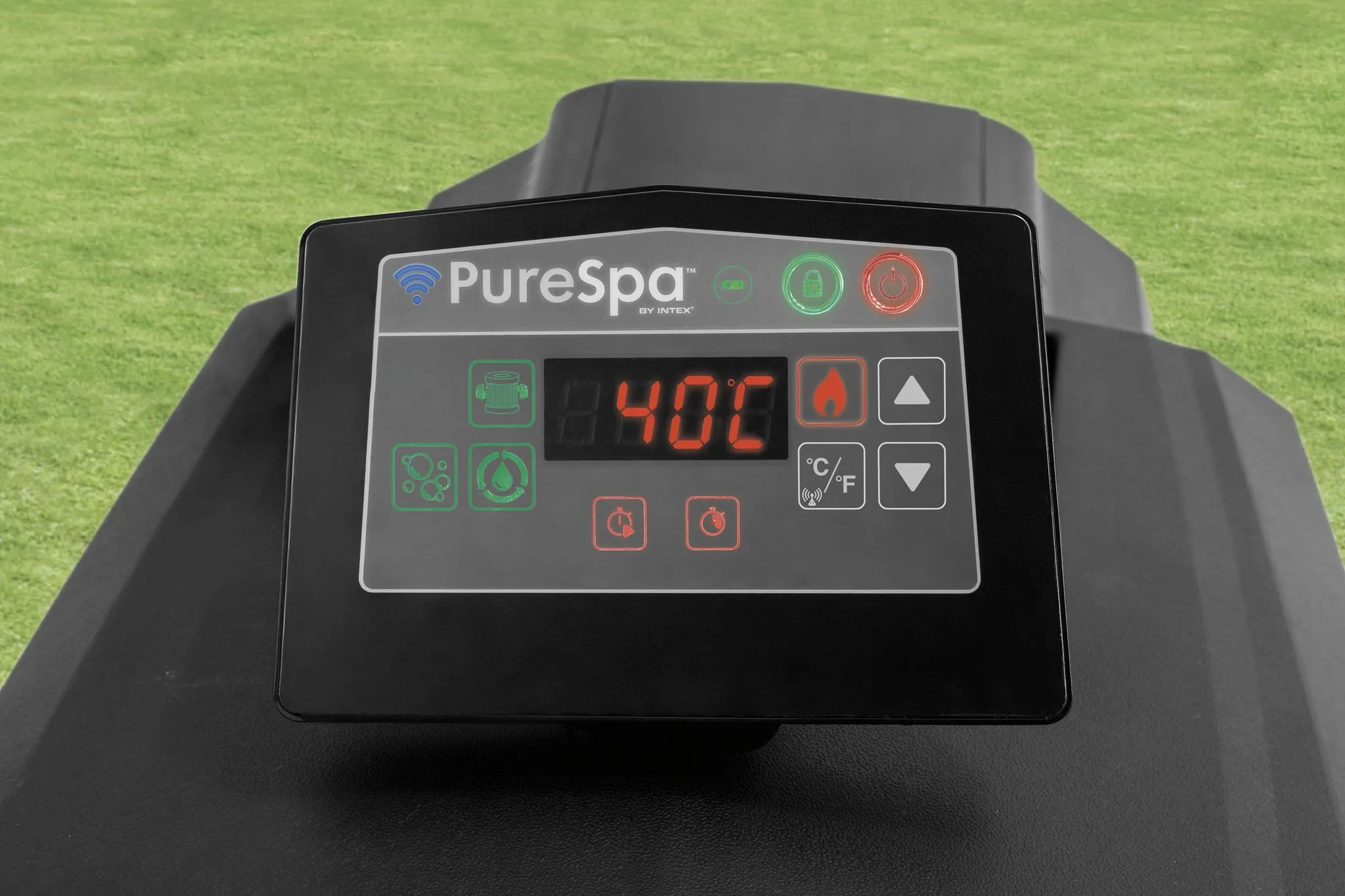 Intex Pure Spa Greystone Deluxe - Bubble Spa für 4 Personen – Bild 3