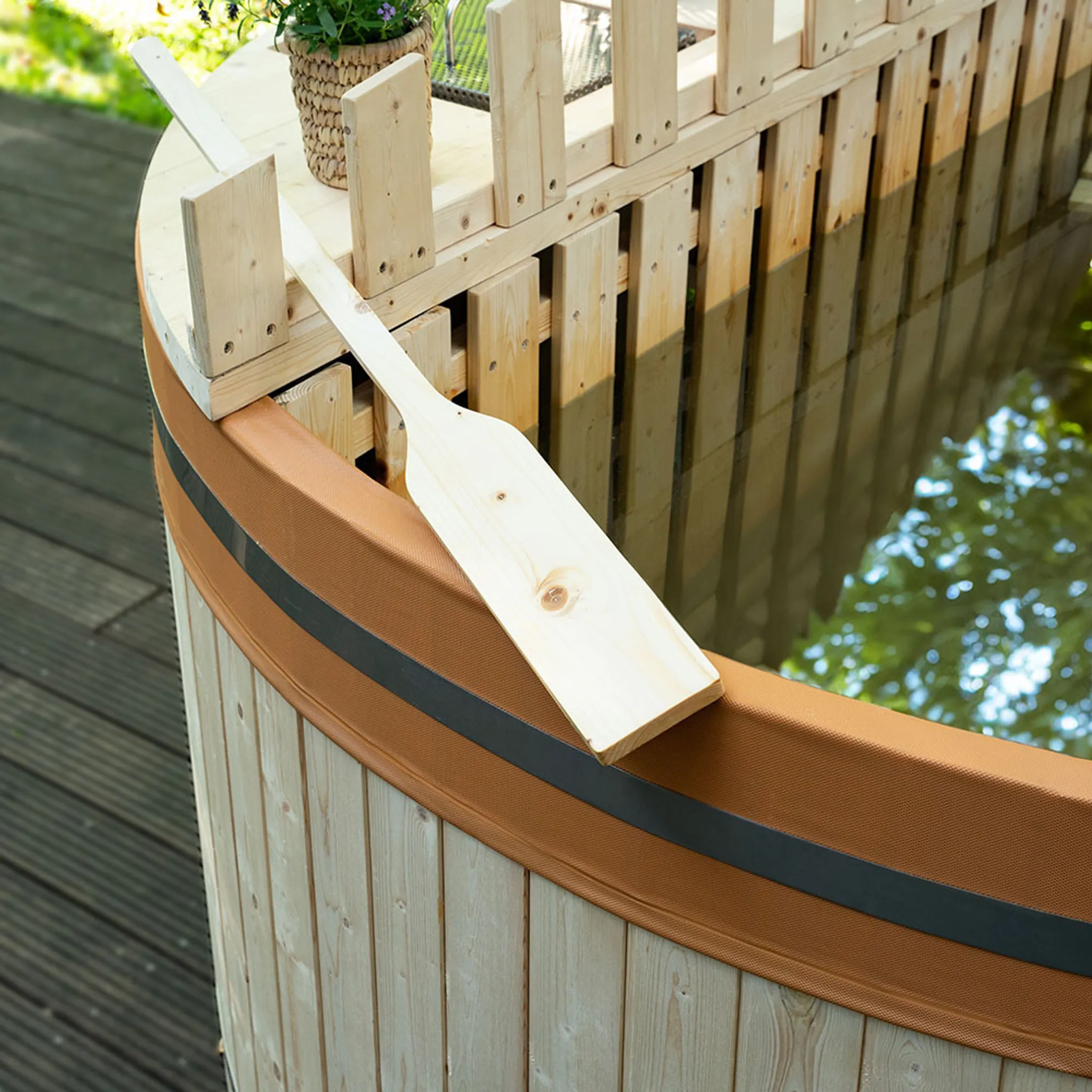 HOME DELUXE Badefass SKANDI M - Outdoor Pool, Hot Tub – Bild 6