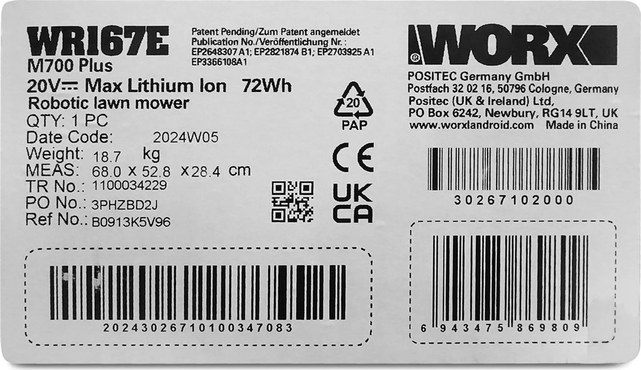 WORX WR167E Landroid M700 Mähroboter – Bild 8