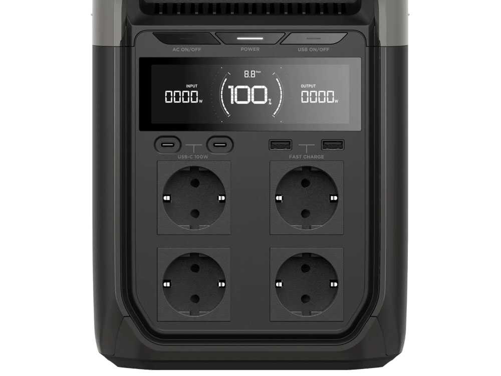 EcoFlow Delta 3 Plus – Tragbare Powerstation mit Akku – 1800 W – 1024 Wh / 51.2V – Bild 3