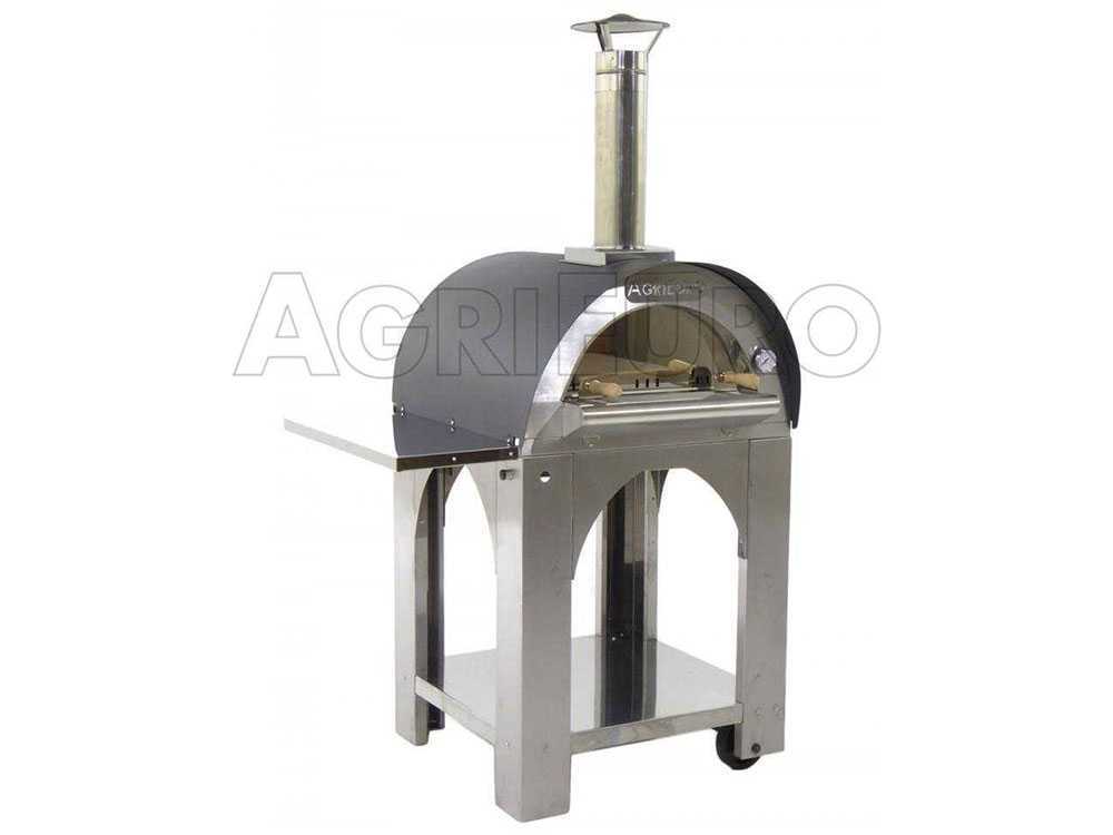Edelstahl Holzofen für draußen - Backfähigkeit: 2 Pizzen – Bild 4