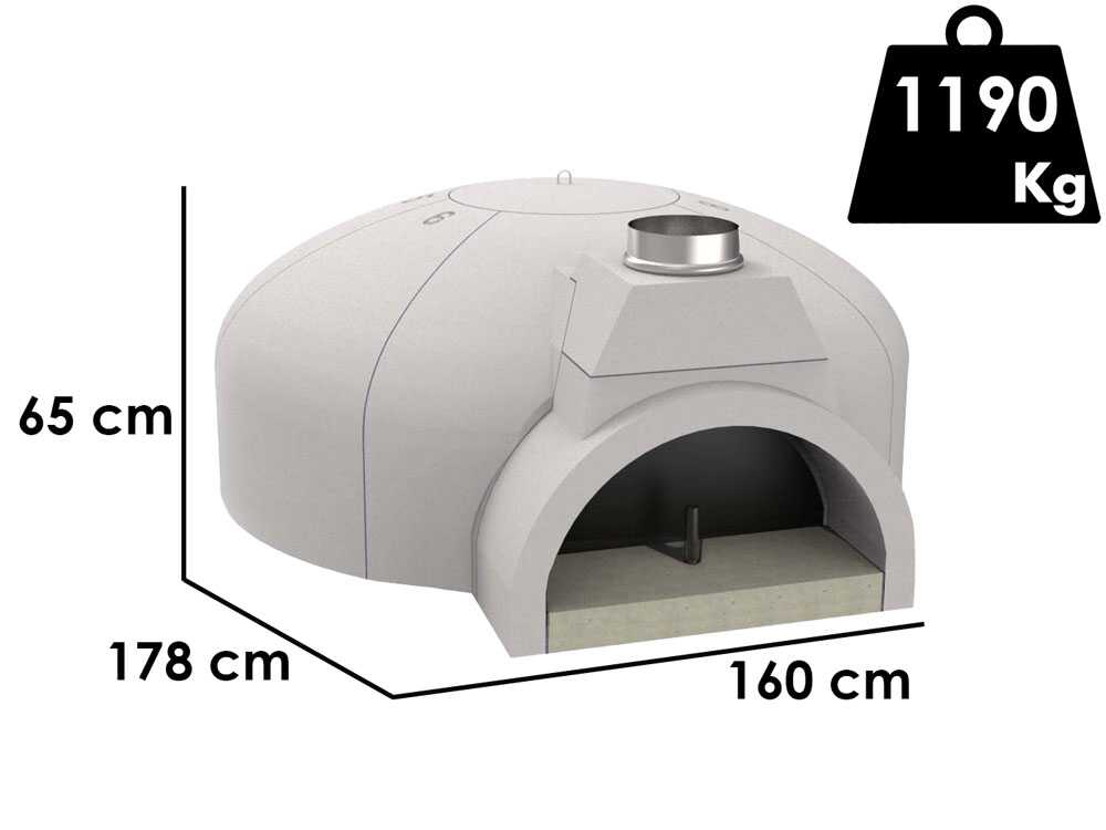 Edilmark FP 140N - Pizzaofen - Feuerrost 80mm - Backkapazität 10 pizzen
