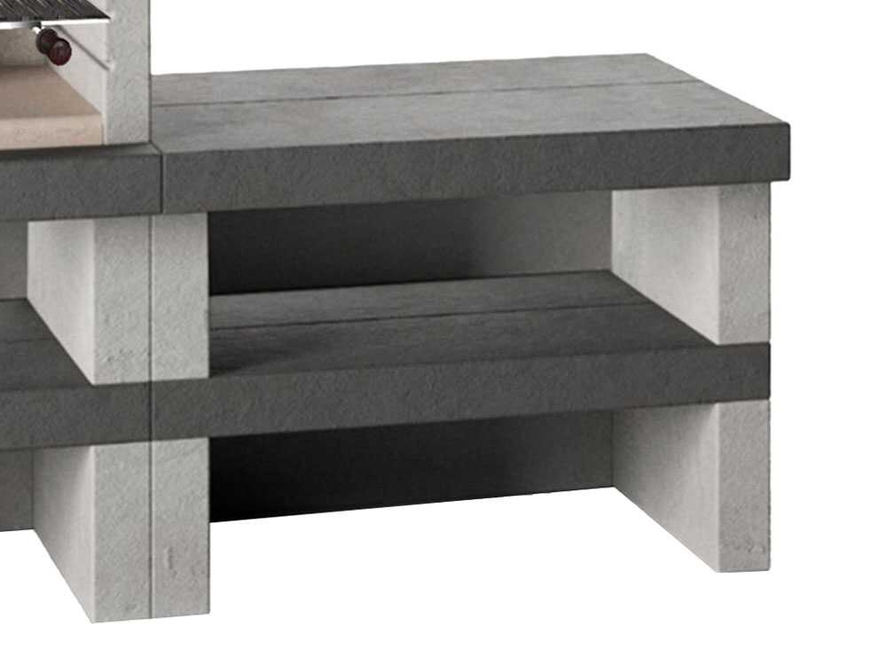 Edilmark KUBO.1 - Grillkamin für Holz und Holzkohle - Feuerstelle links – Bild 4
