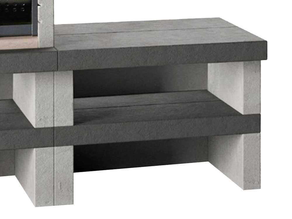 Edilmark KUBO.1 - Grillkamin für Holz und Holzkohle - Feuerstelle rechts – Bild 4