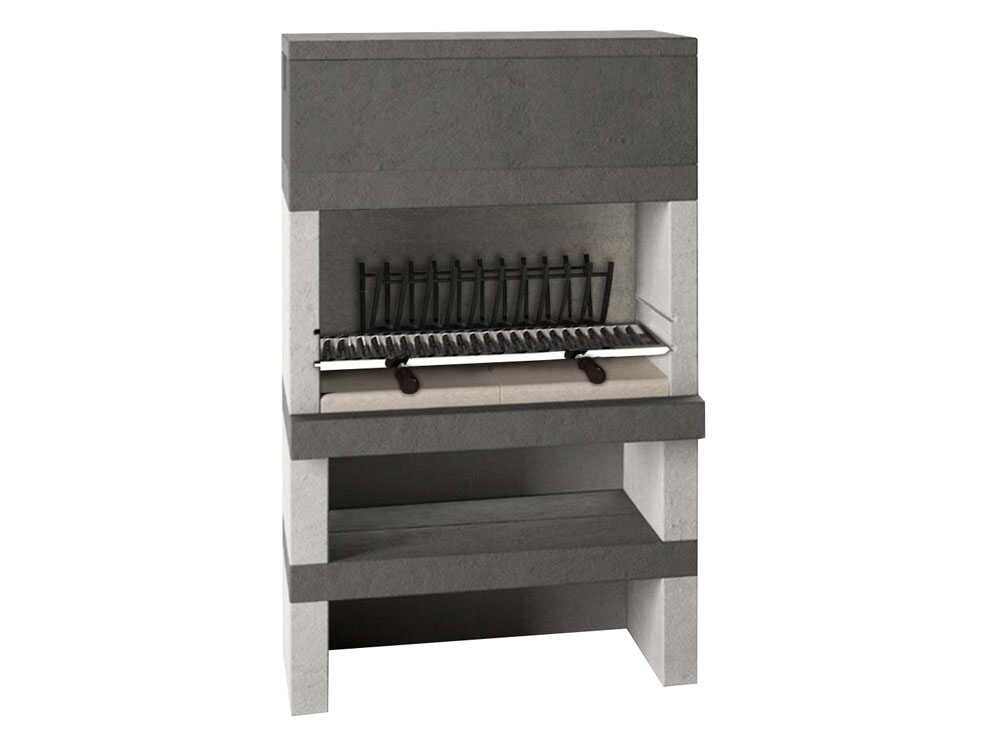 Edilmark KUBO - Grillkamin für Holz und Holzbackofen - Hintere Feuerstelle – Bild 4