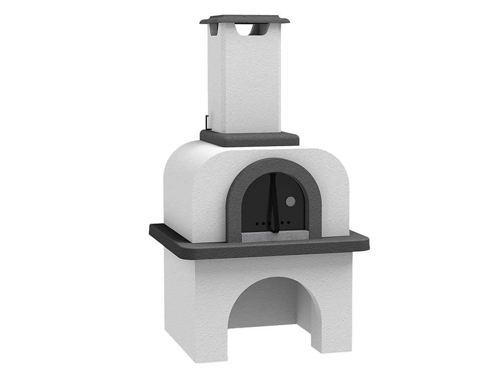 Edilmark Pizeta - Holzbackofen für den Außenbereich - Backkammer 80x70 cm – Bild 4