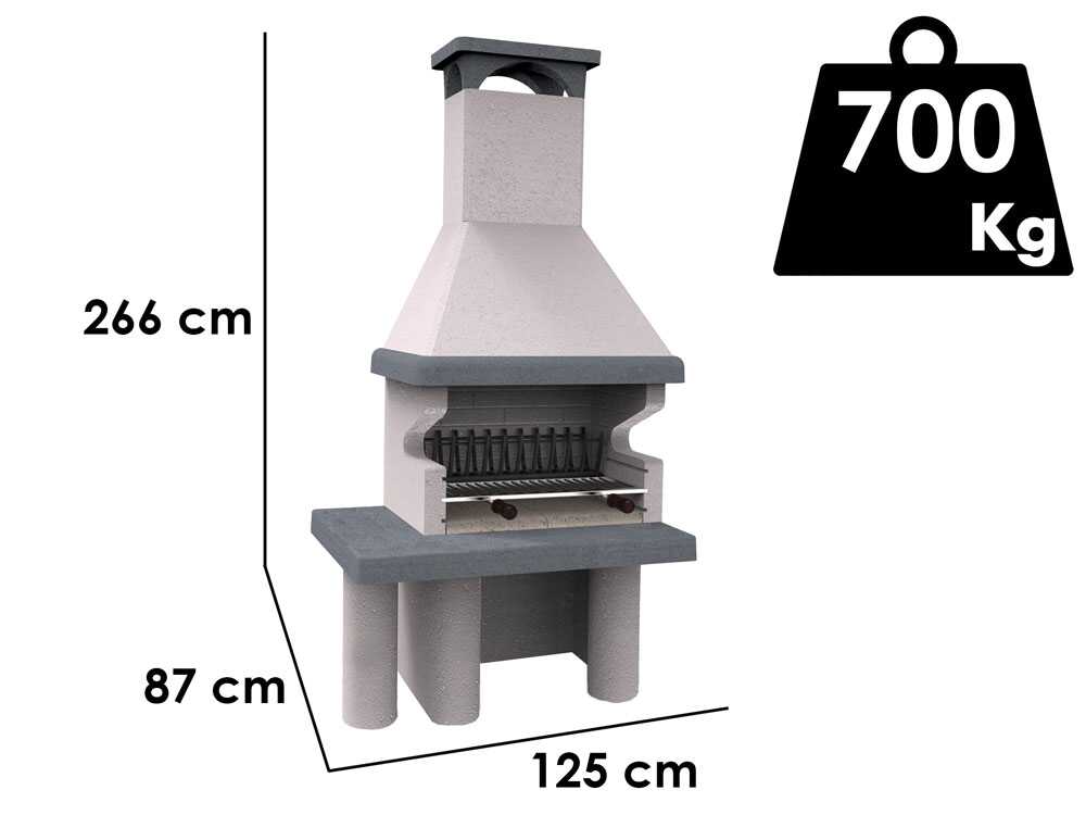 Edilmark Primavera L - Grillkamin für Holz und Holzkohle