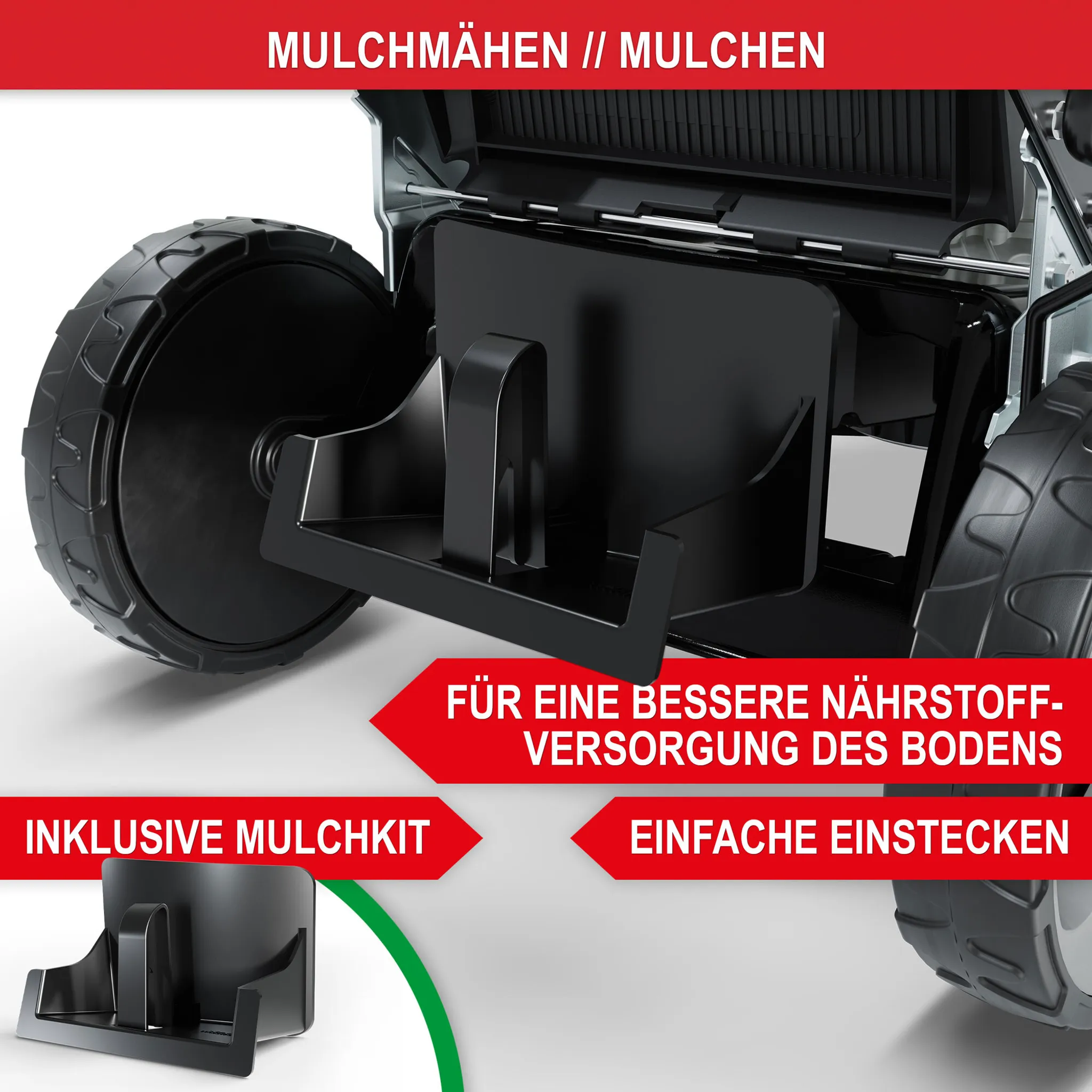 ONBEST Rasenmäher Benzin mit Antrieb TXC-3653E | 53 cm Schnittbreite | Elektrostart | 6,5 PS | Doppelmesser mit Sograd – Bild 4