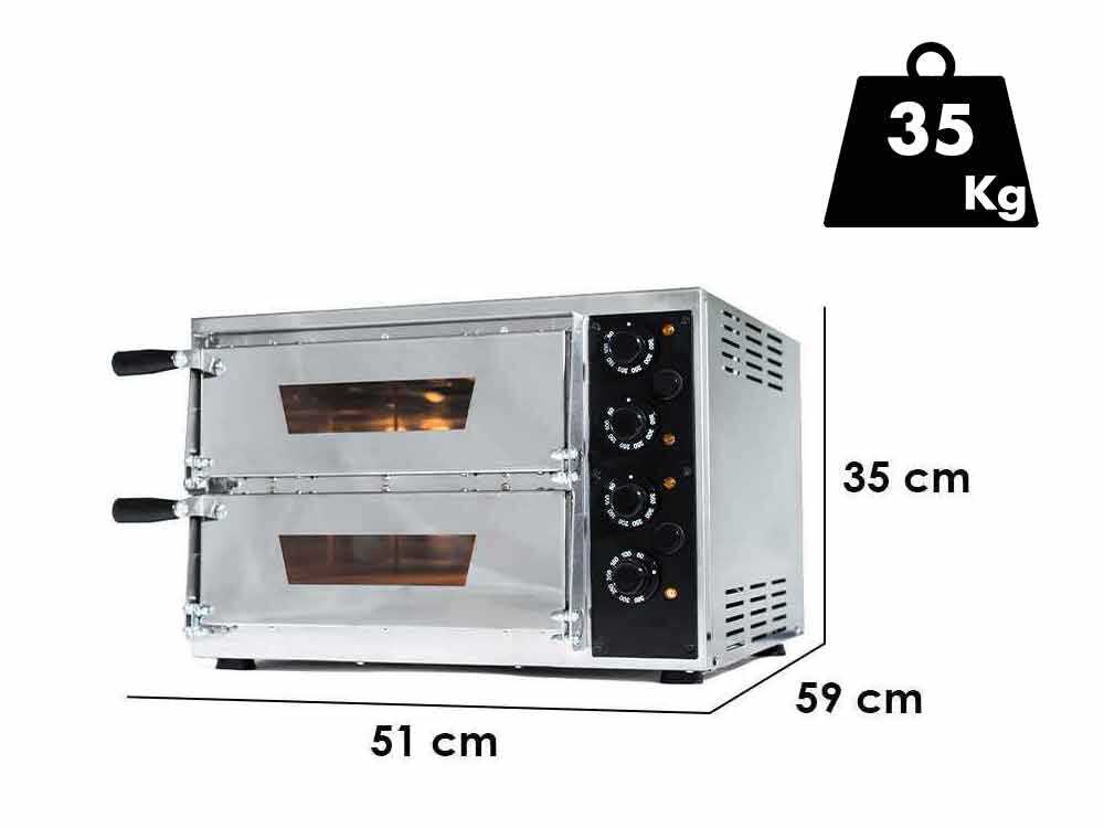 Effeuno EFFE 11 - Pizzaofen - doppelte Backkammer