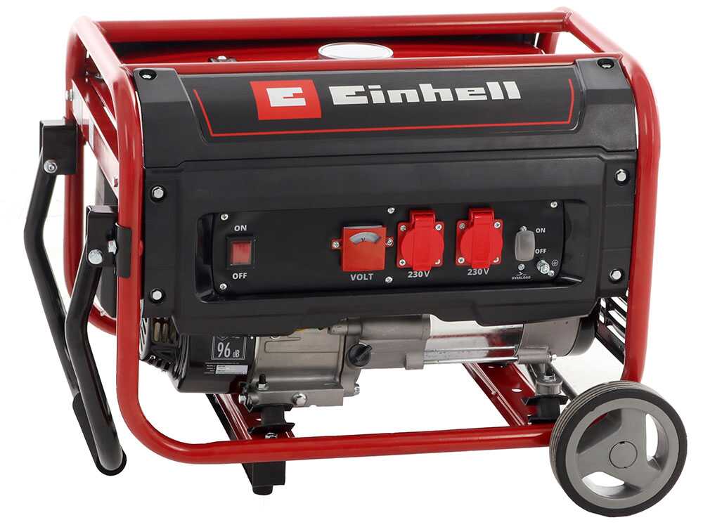Einhell TC-PG 35/E5 - Benzin-Stromerzeuger auf Rädern mit AVR-Regelung 3.1 kW - Dauerleistung 2.6 kW - 230V