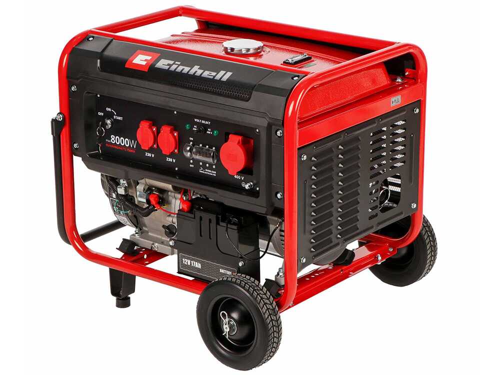 Einhell TC-PG 8000 - Benzin-Stromerzeuger - mit AVR - 8.0 kW - Dauerleistung 7.5 kW 400V – Bild 4