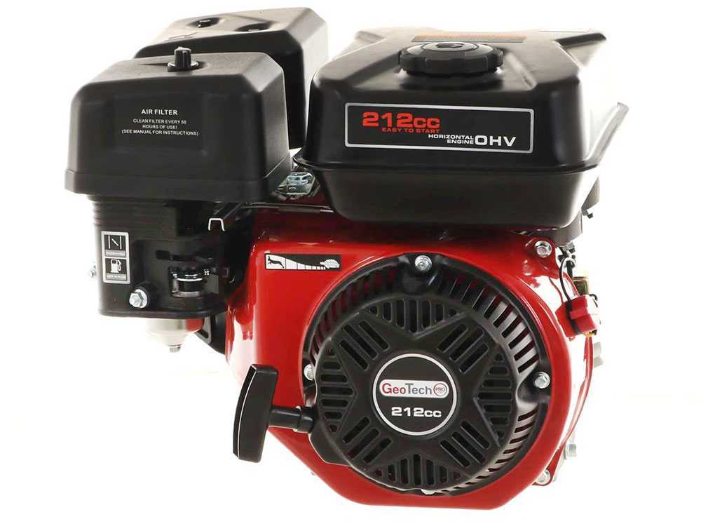 Einzylinder-4-Takt-Benzinmotor GeoTech-Pro 212ccm mit horizontaler Antriebswelle – Bild 3