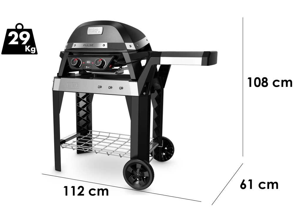 Elektrogrill Weber Pulse 2000 mit Gestell