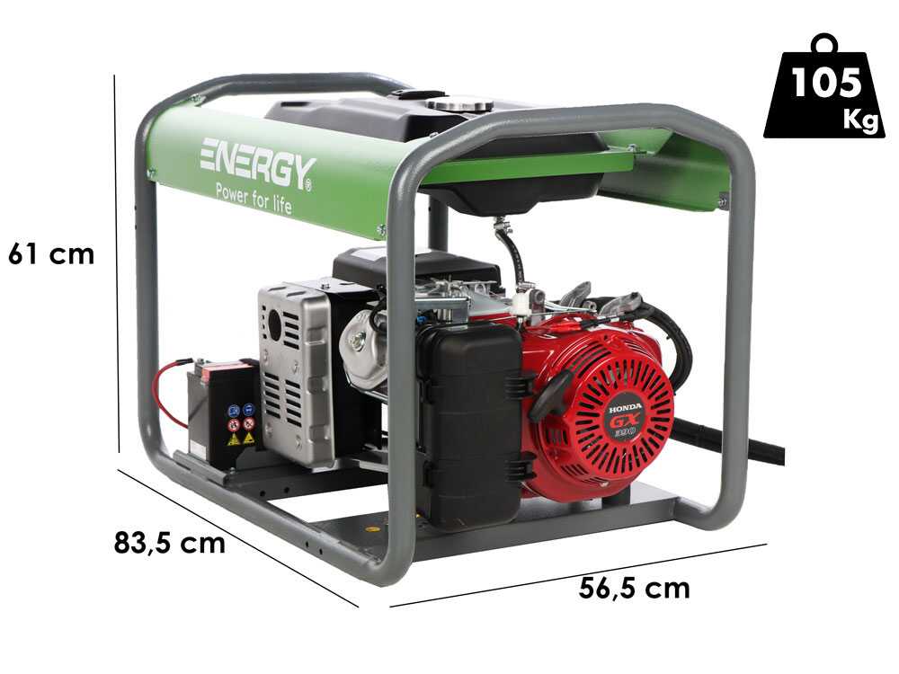 Energy EY-7MBE-A - Benzin-Stromgenerator - 6 kW - Dauerbetrieb 5,4 kW Dreiphasig + ATS