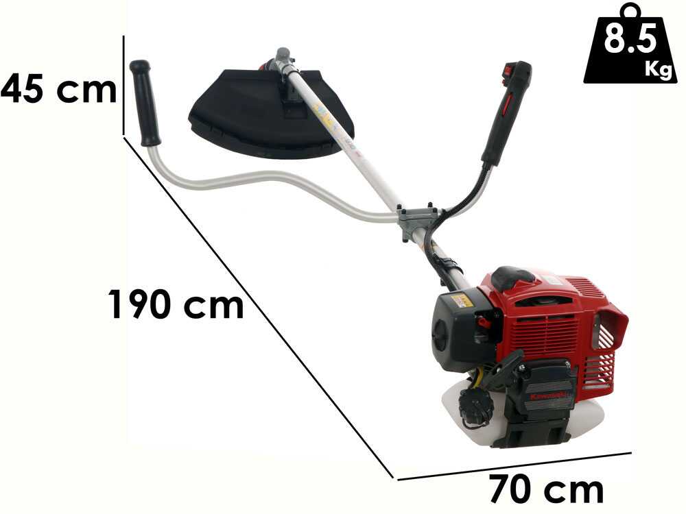 EuroMech TJ 53 EC - Benzin-Motorsense mit Handgriff - Kawasaki-Motor