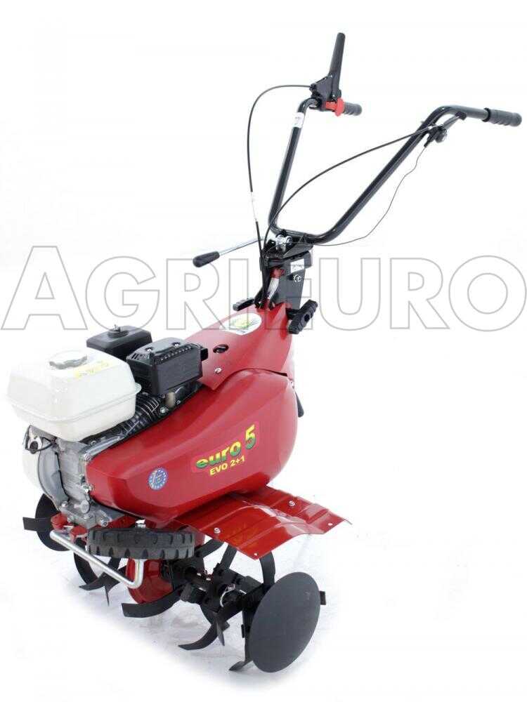 EuroSystems E5-EVO Motorhacke / Gartenfräse - GP160 Honda Benzinmotor - 2+1 Gänge – Bild 4