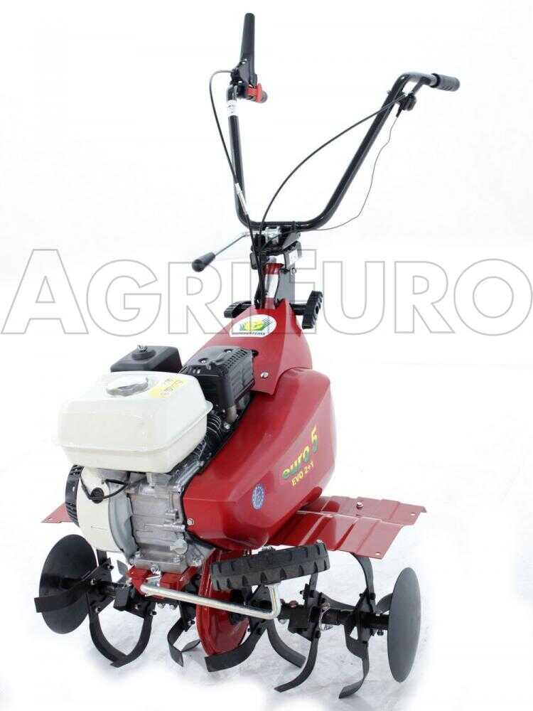 EuroSystems E5-EVO Motorhacke / Gartenfräse - GP160 Honda Benzinmotor - 2+1 Gänge – Bild 3