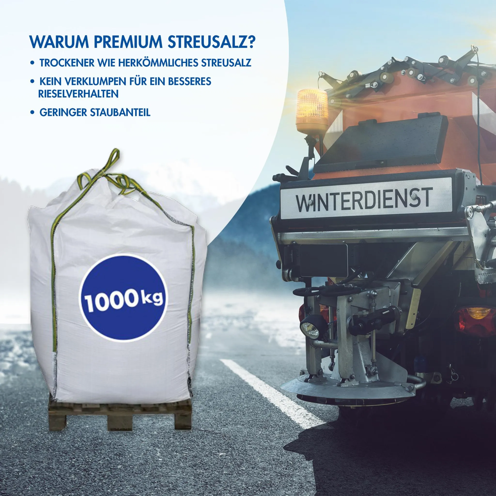 Streusalz Big Bag 1000 kg Hamann Premium – Bild 4