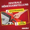 HECHT 5534 SX Rasenmäher Benzin | mit Antrieb | 5in1 | 51 cm Schnittbreite | 60L | Fangkorb | Mulchkit | Zentrale 7-fach Höhenverstellung – Bild 9