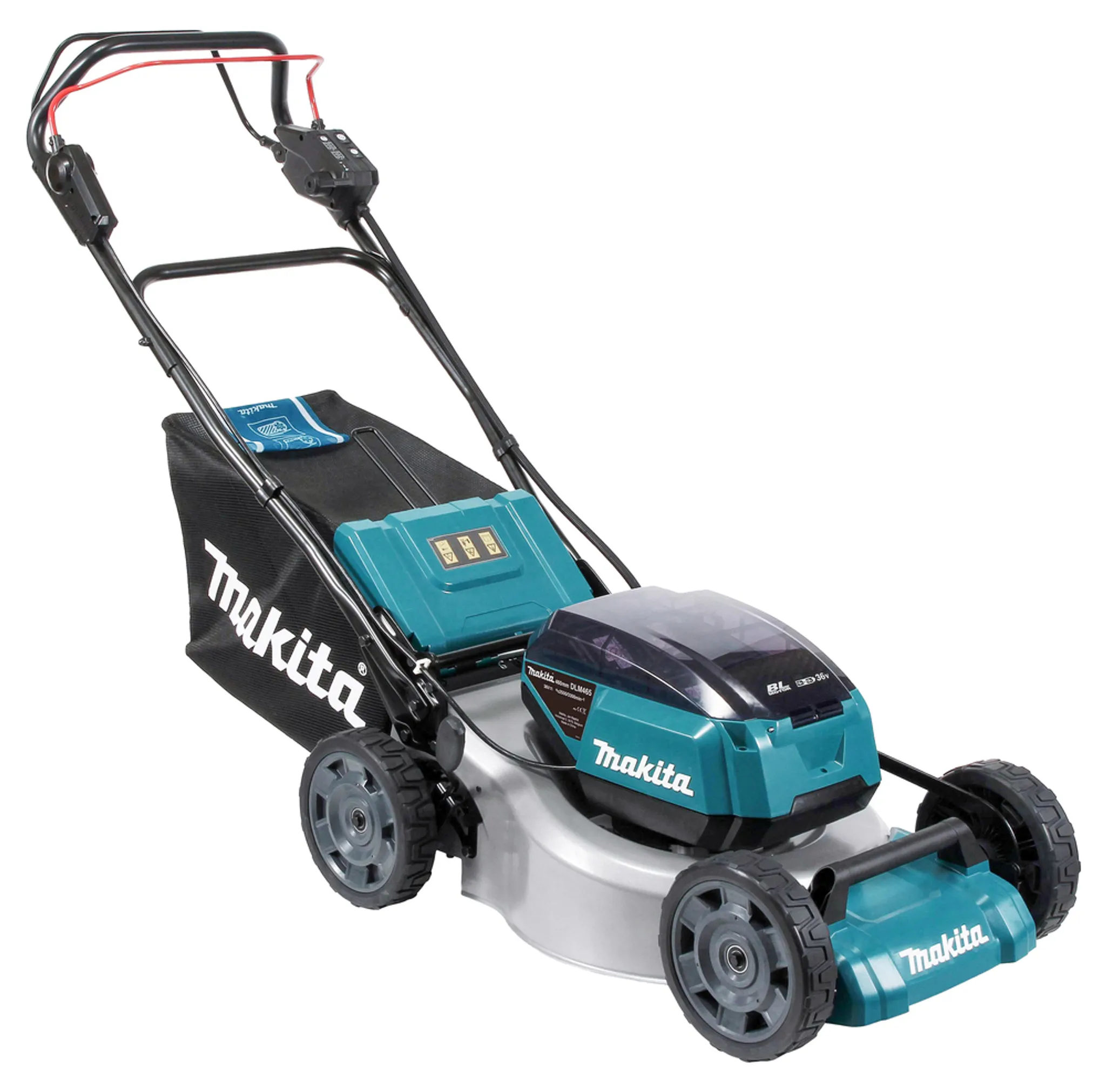 Makita Akku-Rasenmäher DLM465, 2x18V, 46 cm, 60 l, inkl. Zubehör – Bild 8