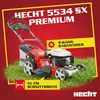HECHT 5534 SX Rasenmäher Benzin | mit Antrieb | 5in1 | 51 cm Schnittbreite | 60L | Fangkorb | Mulchkit | Zentrale 7-fach Höhenverstellung – Bild 2