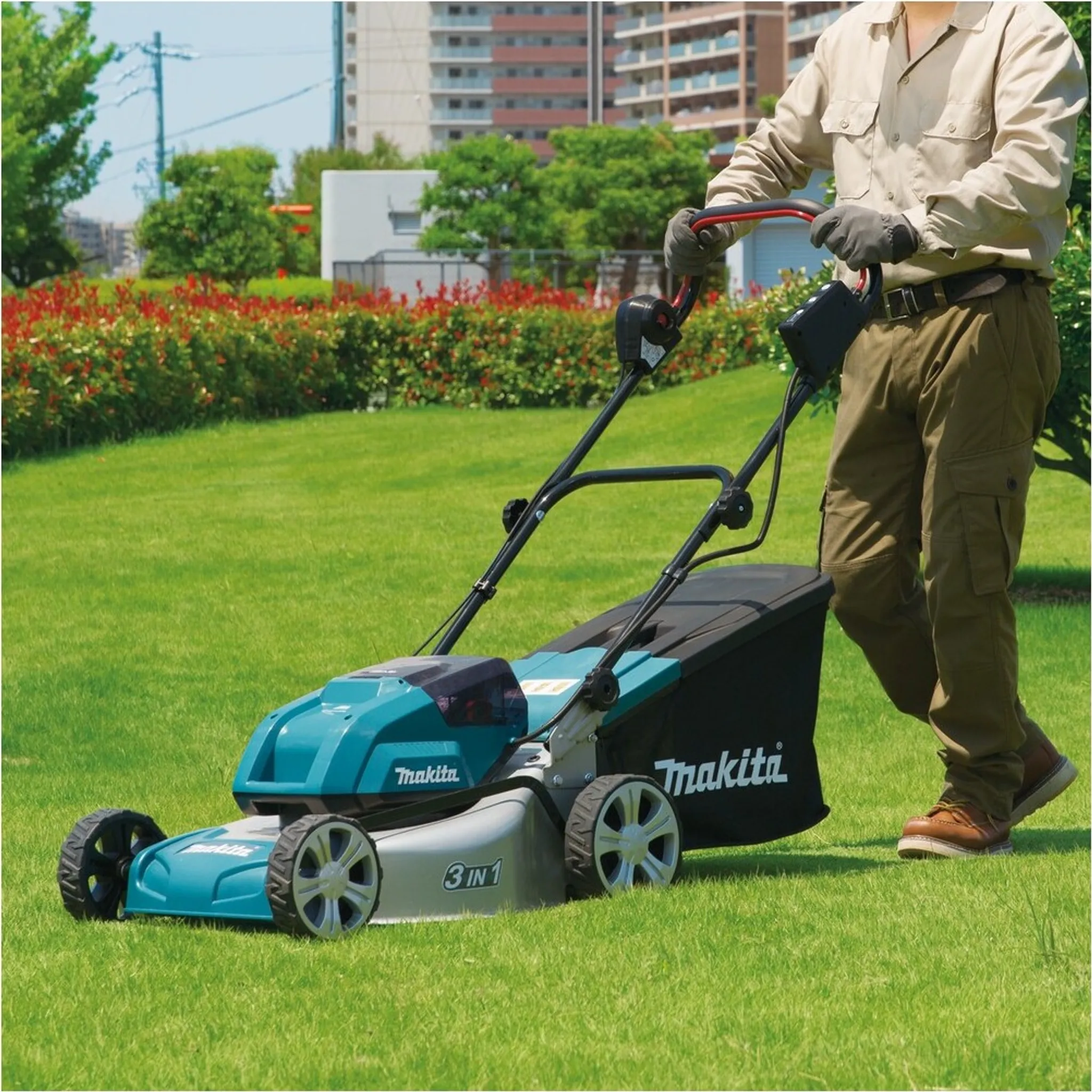 Makita® Akku-Rasenmäher 2 x18V 46 cm 60 Literl - DLM460Z – Bild 6