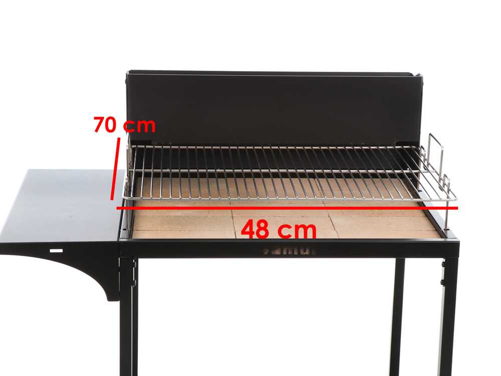 Famur BK7 Superior - Holzkohlegrill mit 70x48 cm Kochfläche – Bild 3
