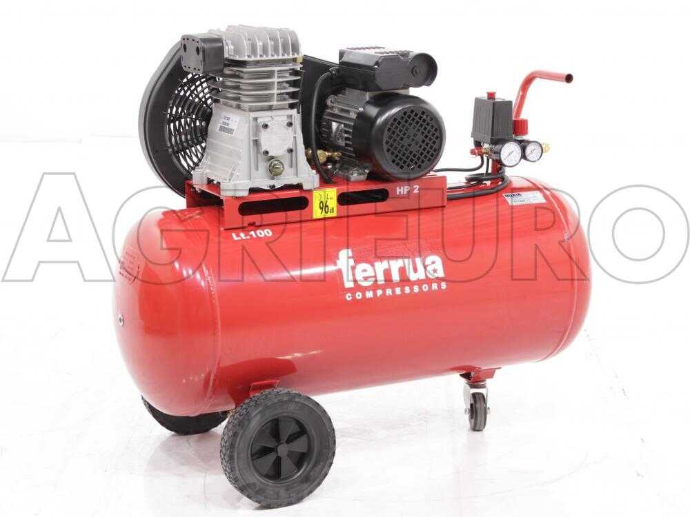 Ferrua FB28/100 CM2 - Elektrischer Kompressor mit Riemenantrieb - Motor 2 PS - 100 Lt – Bild 4
