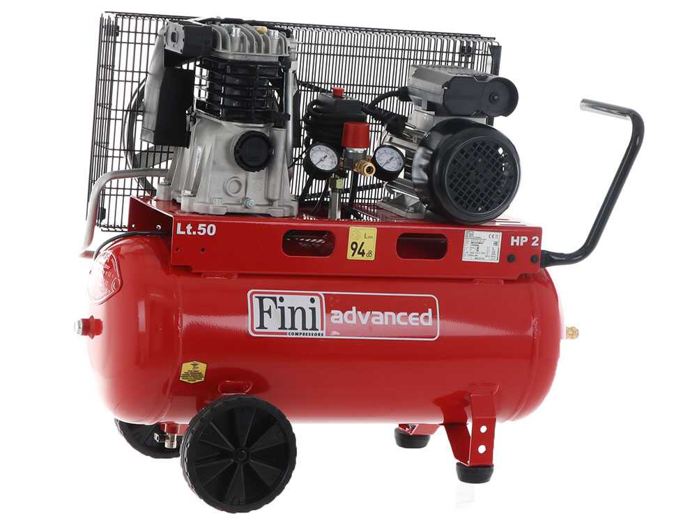 Fini Advanced MK 102-50-2M - Elektrischer Kompressor mit Riemenantrieb - Motor 2 PS - 50 l – Bild 2