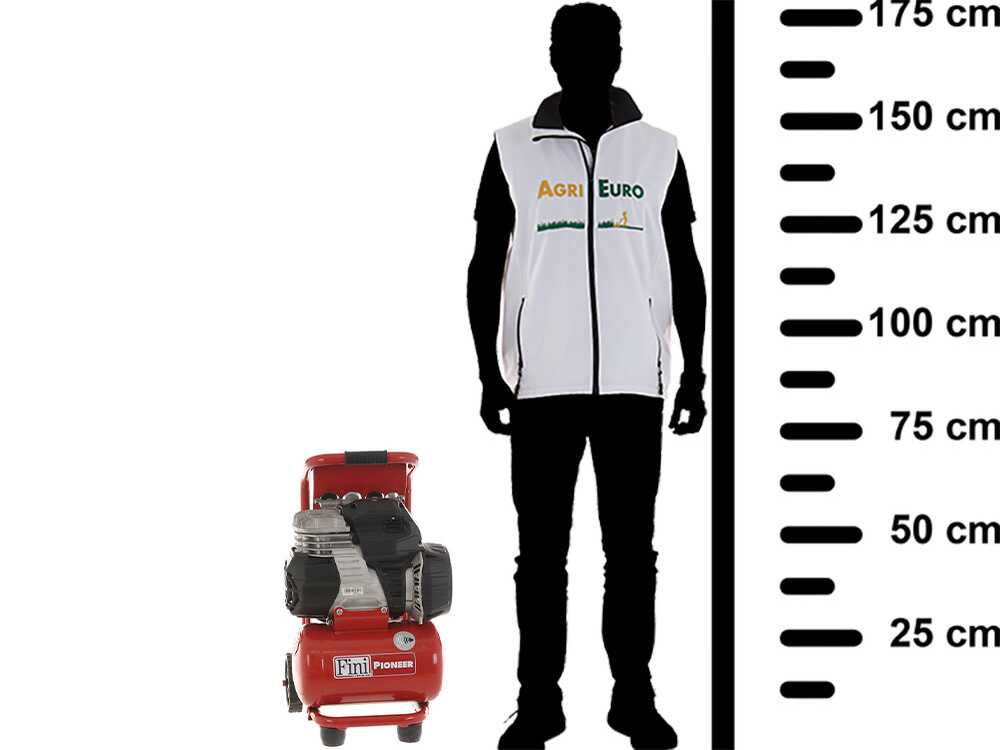 Fini PIONEER 244 - Tragbarer elektrischer kompakter Kompressor - Motor 1.5PS - 8 bar – Bild 2