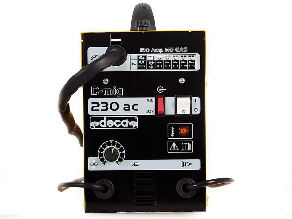 Fülldraht-Schweißgerät Deca D-MIG 230 AC NO GAS - 130 A - 230V - Fülldraht – Bild 3