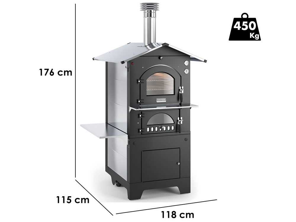 Fontana Gusto - Holzbackofen für den Außenbereich 80X65 cm