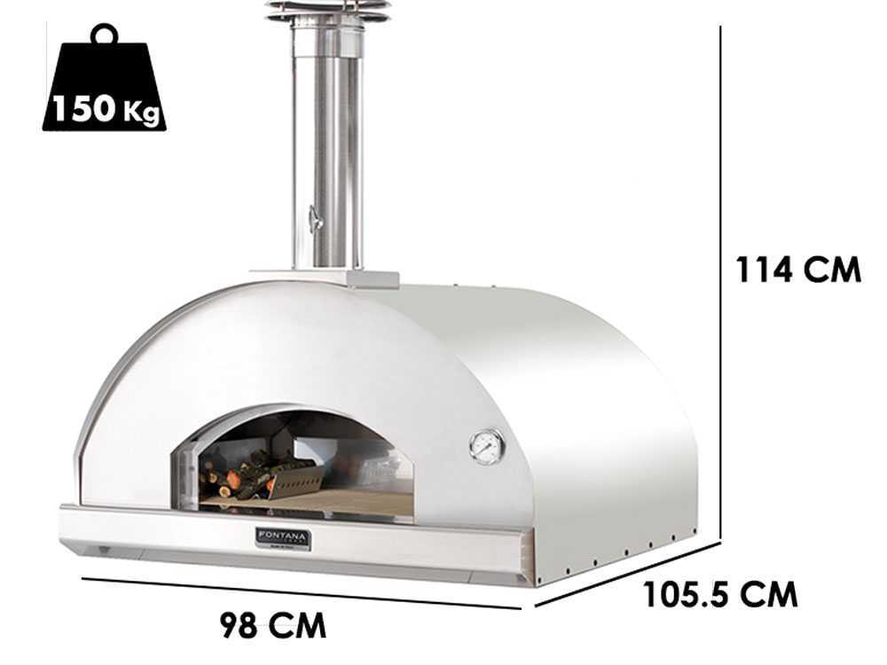 Fontana Marinara - Holzbackofen - Edelstahl