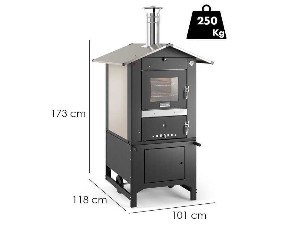 Fontana People - Holzbackofen für den Außenbereich 80X45 cm