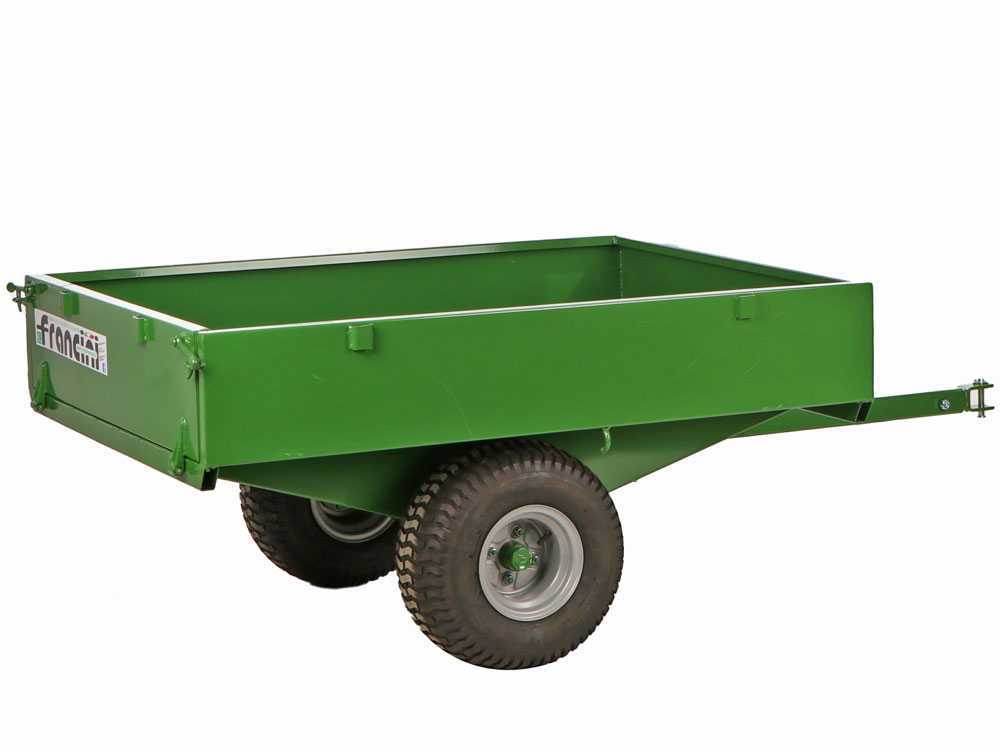 Francini FQ6 - Anhänger für Traktor aus Stahl - 150x110(h 25 cm)