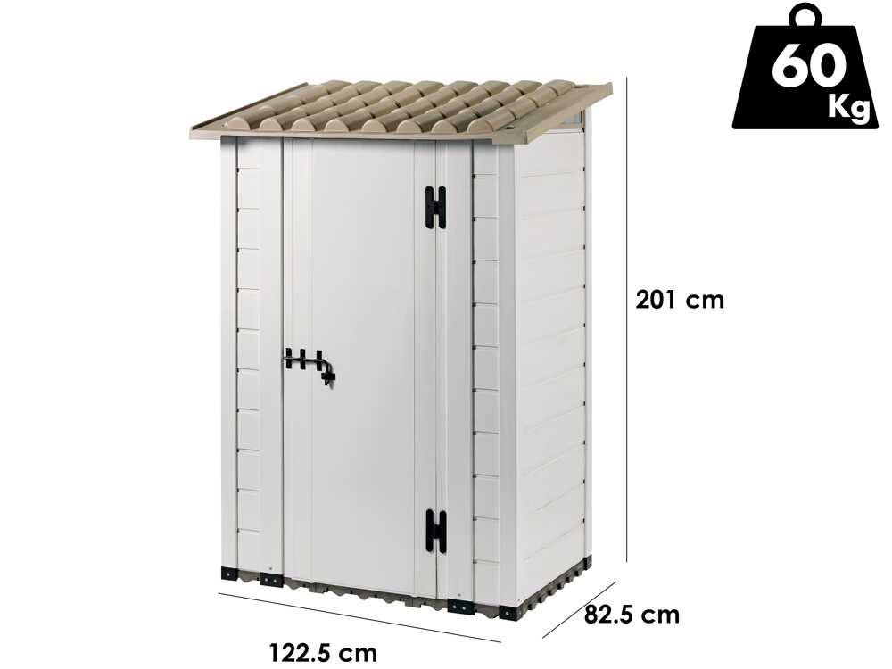 Garofalo Tuscany 100 – Gerätehaus – Mit Pultdach – 122,5 × 82,5 × 201 cm – Bild 2