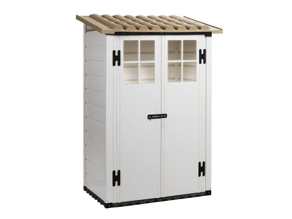 Garofalo Tuscany Evo 100 – Gartenhaus – Mit Fenstern und Doppelflügeltür – 122,5 x 82,5 x 201 cm – Bild 3