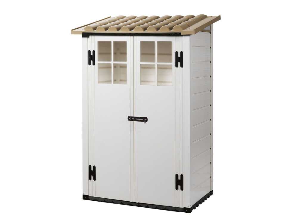 Garofalo Tuscany Evo 100 – Gartenhaus – Mit Fenstern und Doppelflügeltür – 122,5 x 82,5 x 201 cm – Bild 4