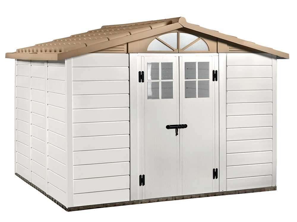 Garofalo Tuscany Evo 280 - Gartenhaus - Mit Fenstern und Doppelflügeltür - 282.5x242.5x225 cm – Bild 3